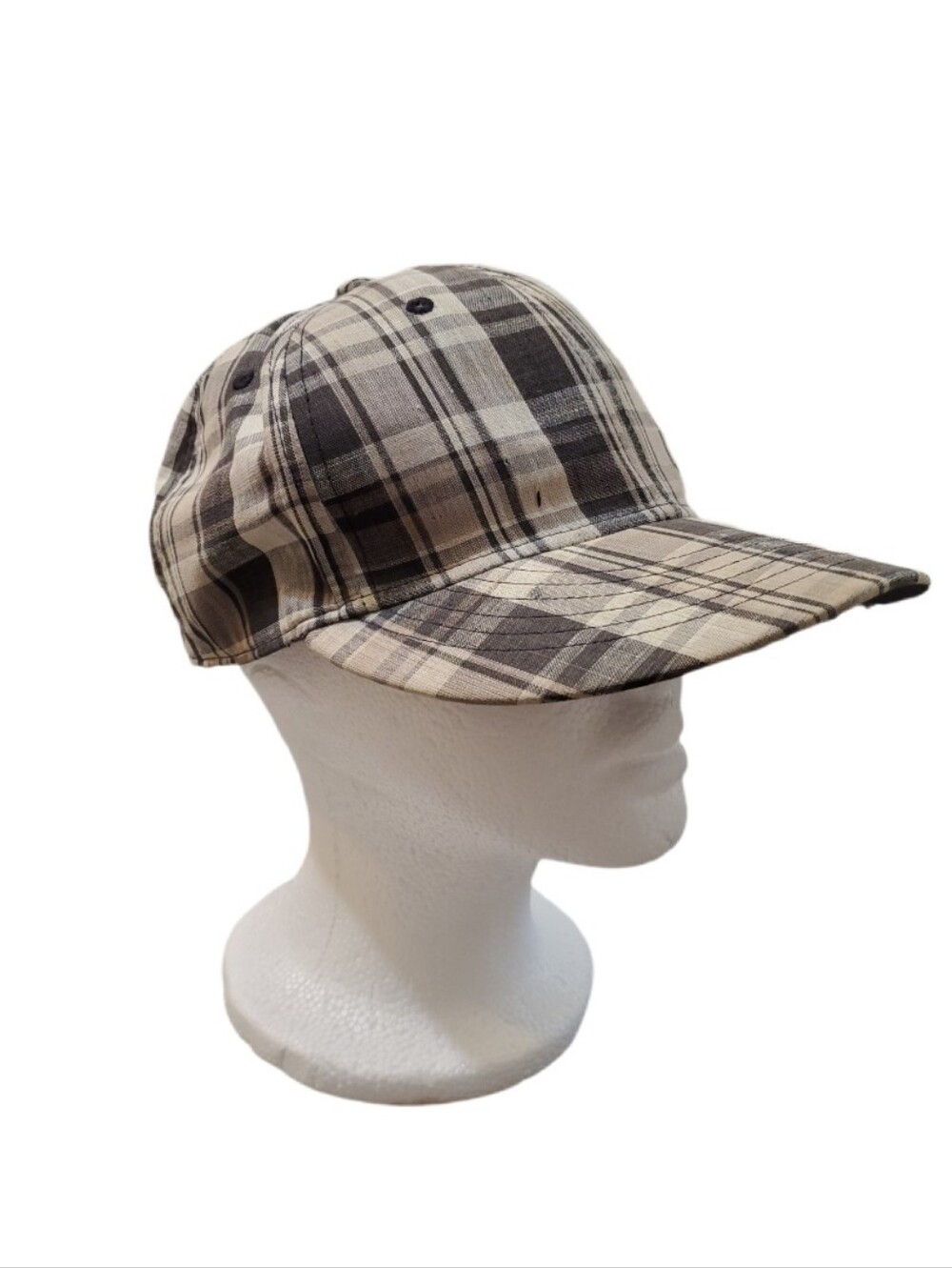 Dickies Brown Plaid Baseball Snapback Cap
